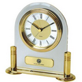 Clock - Brass & Acrylic Desk Alarm Clock